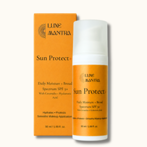 Luxe Mantra Sun Protect+ cream – product packaging, front view