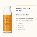 Luxe Mantra Sun Protect+ cream – jar shown open with cream texture