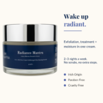 Luxe Mantra Radiance Mantra cream – jar shown open with cream texture
