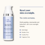 Luxe Mantra Reset+ cream – jar shown open with cream texture
